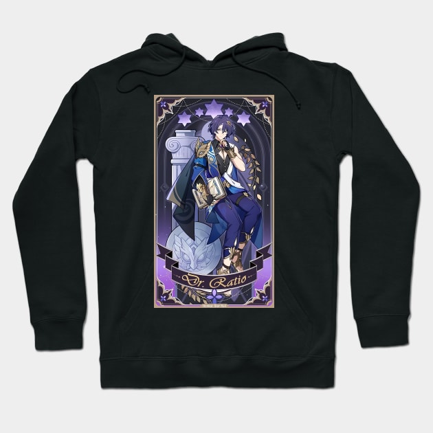 Dr Datio Revelation Card Honkai Star Rail Hoodie by kazatodoesart